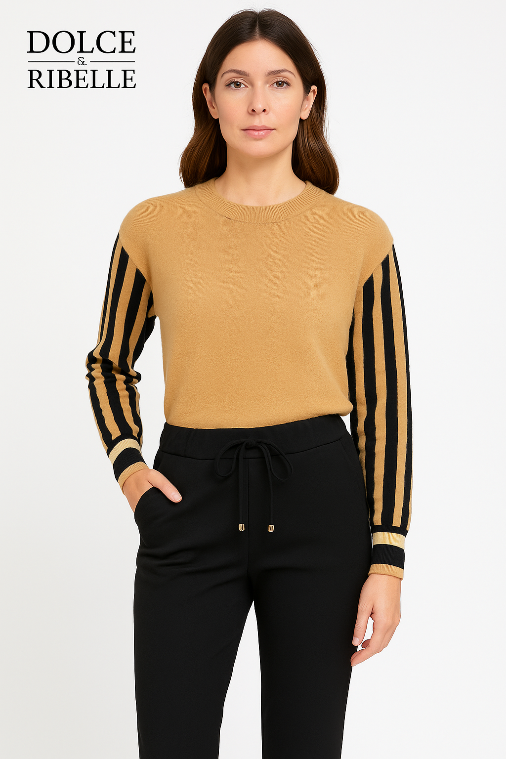 Pantalone Donna Punto Milano Misto Viscosa – Dolce & Ribelle (Made in Italy)